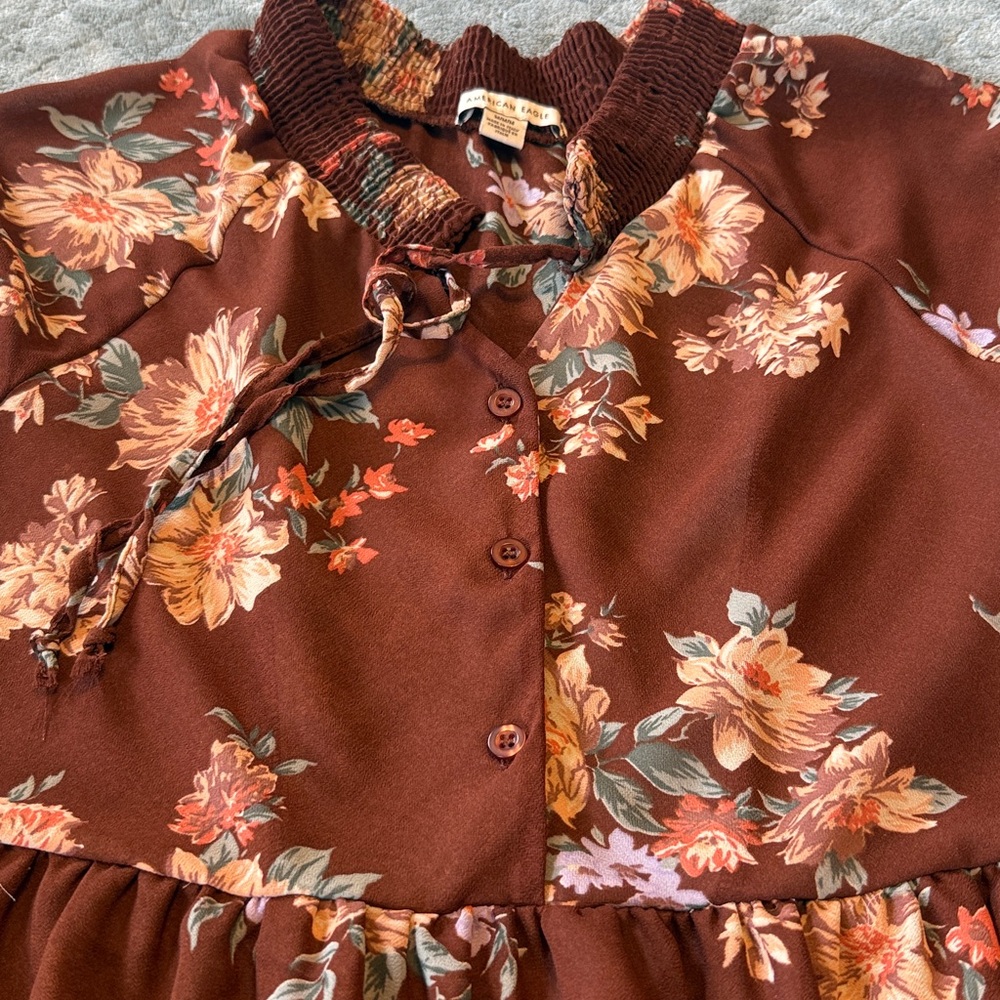 American Eagle floral tiered minidress - Picture 4 of 6
